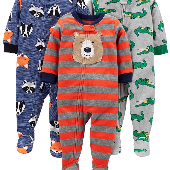 9/$45 Carter’s 9-Pack Footed Pajamas 18 Month - Picture 3 of 3